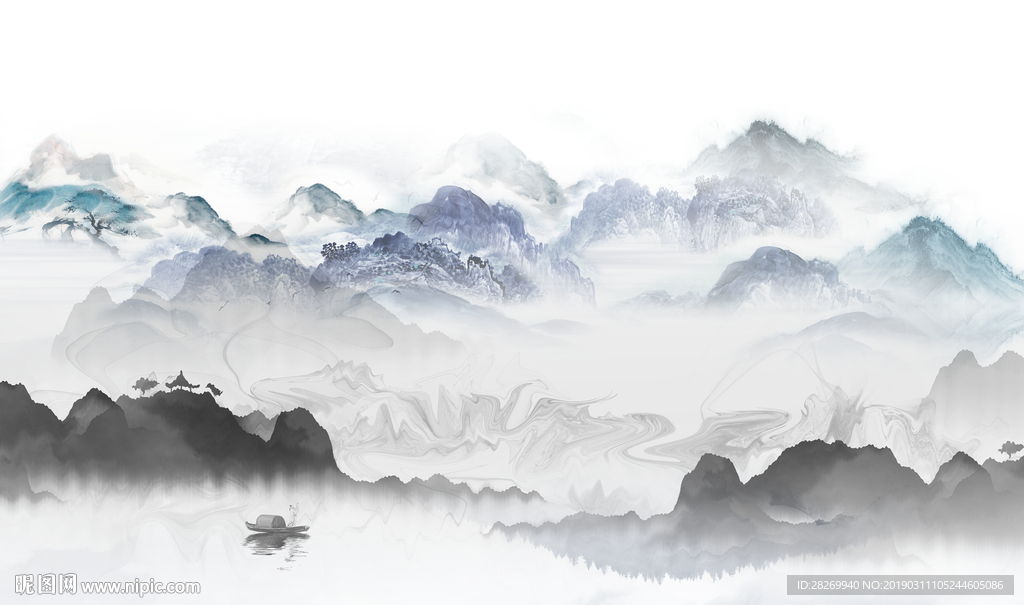 新中式水墨画