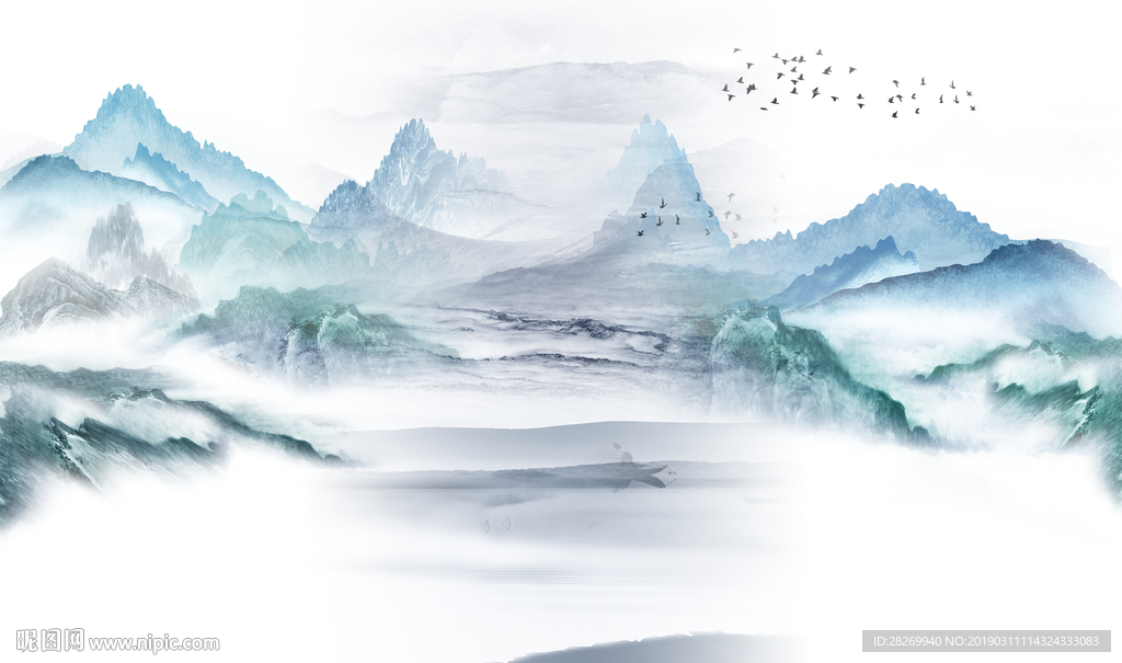 新中式水墨画
