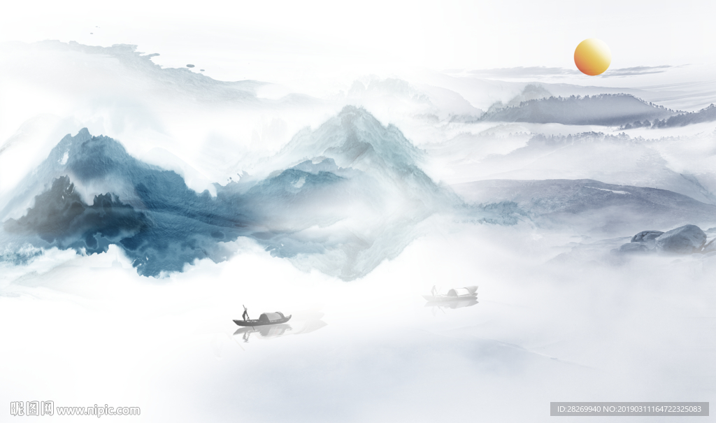 新中式山水画