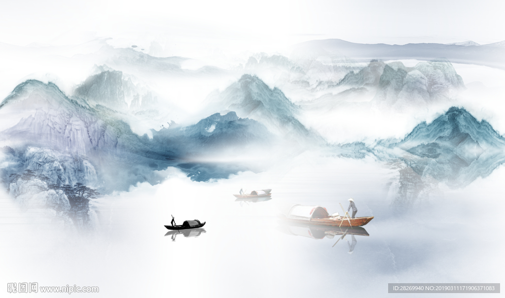 现代水墨画