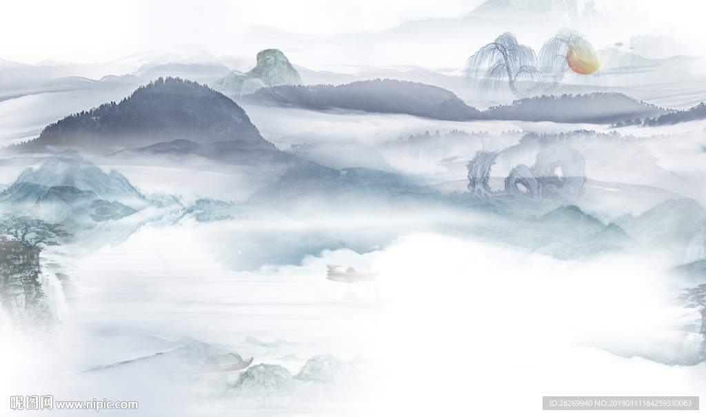 禅意山水画