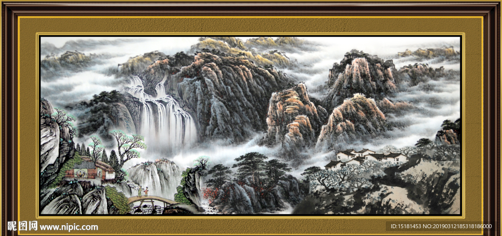巨幅山水画