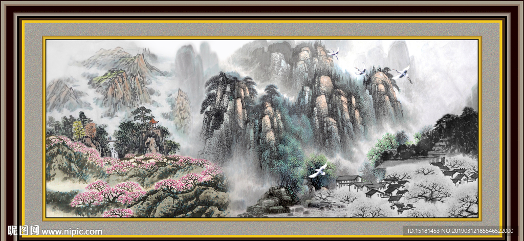 巨幅山水画