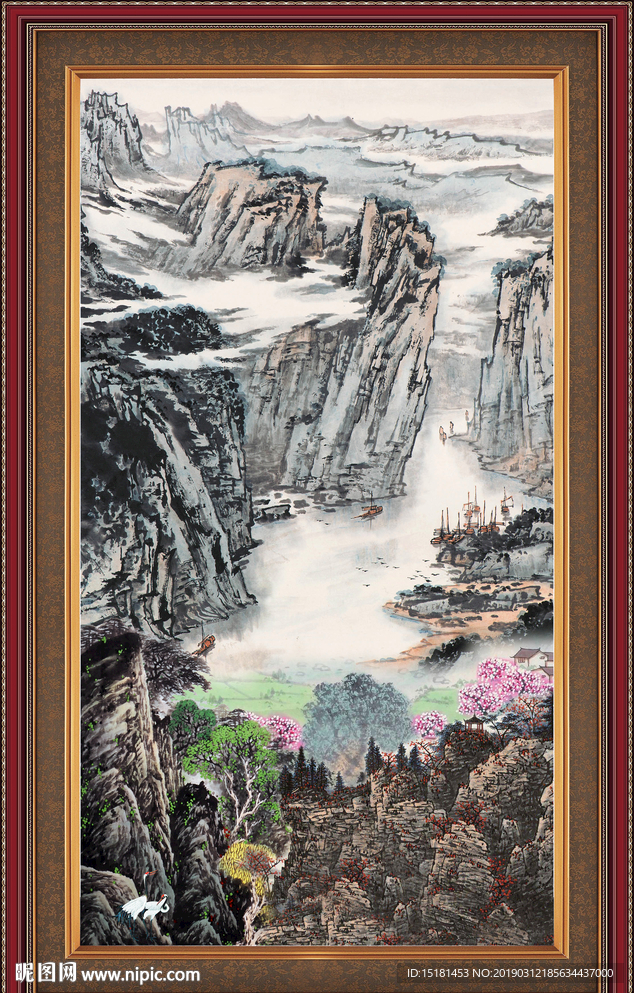 巨幅山水画