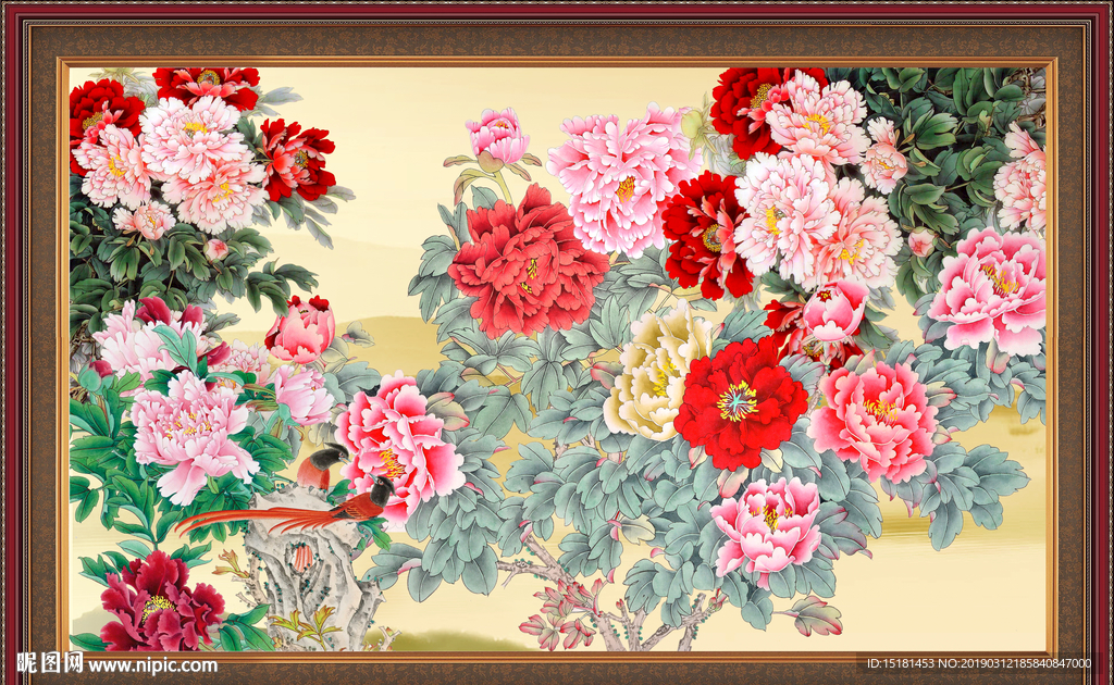 国画牡丹
