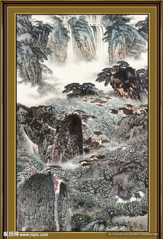 巨幅山水画