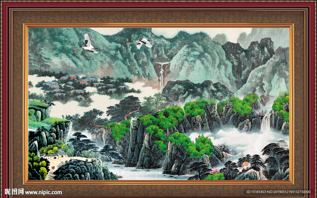 巨幅山水画