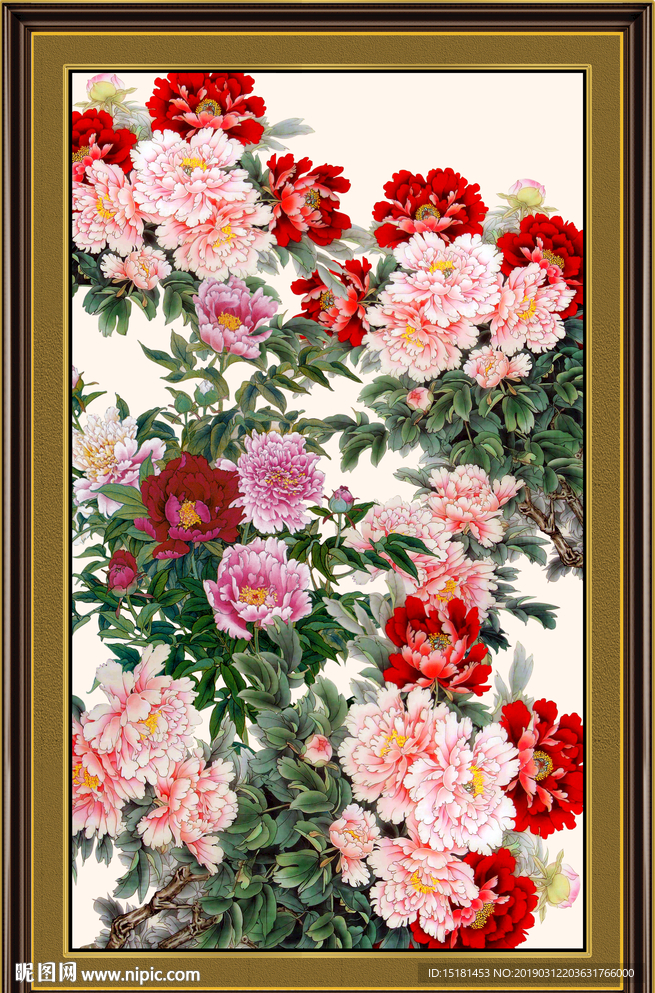 国画牡丹