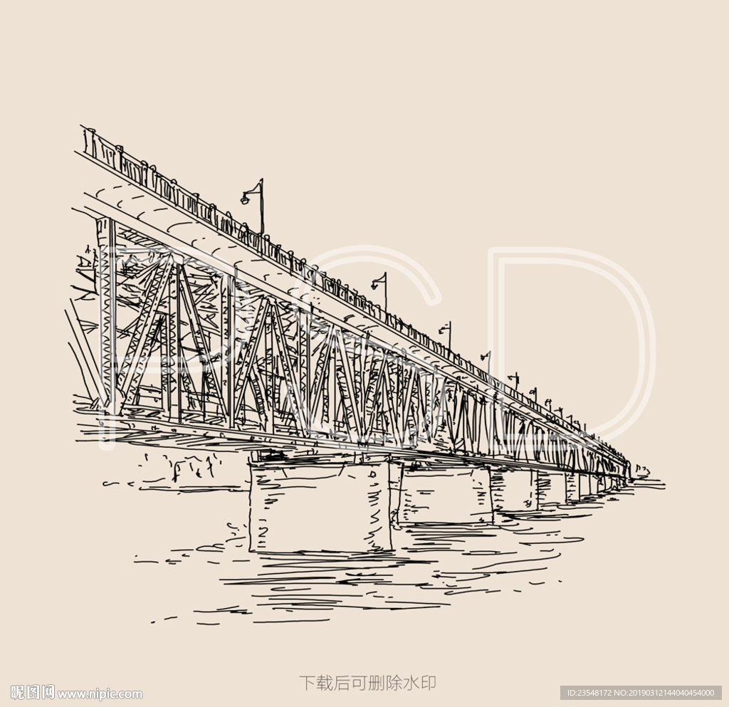钱塘江大桥设计图