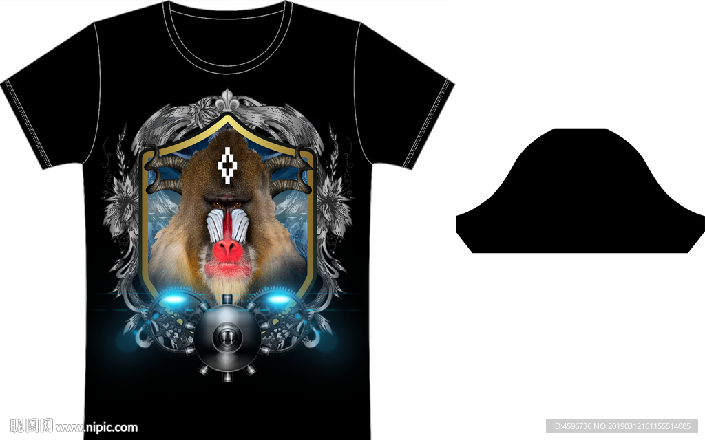 男装 T恤 数码 印花 高清