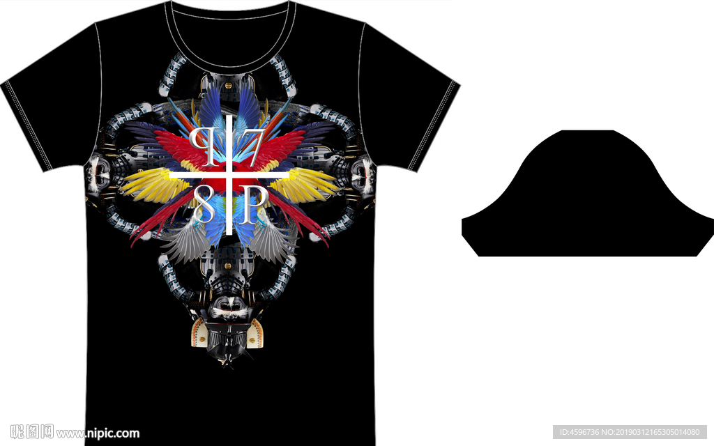 男装 T恤 数码 印花 高清