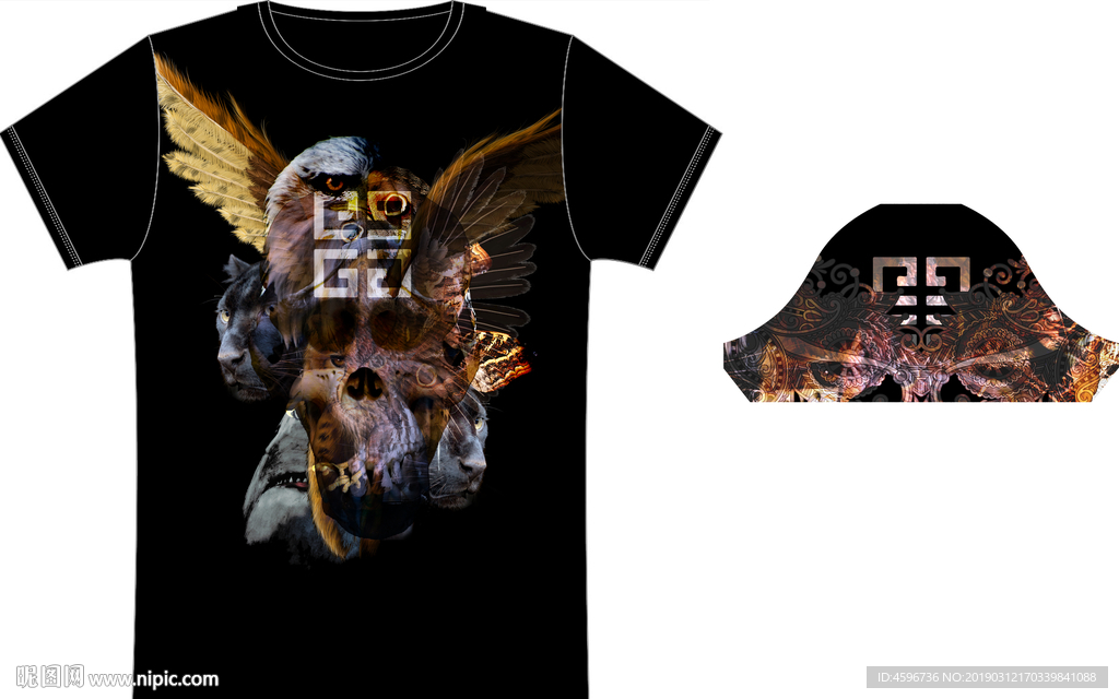 男装 T恤 数码 印花 高清