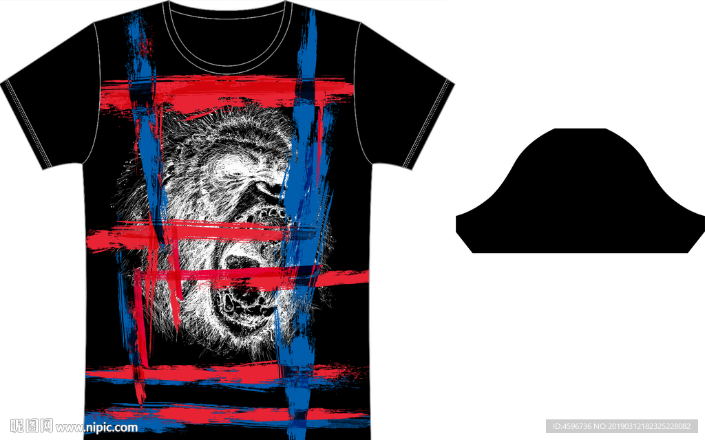男装 T恤 数码 印花 高清