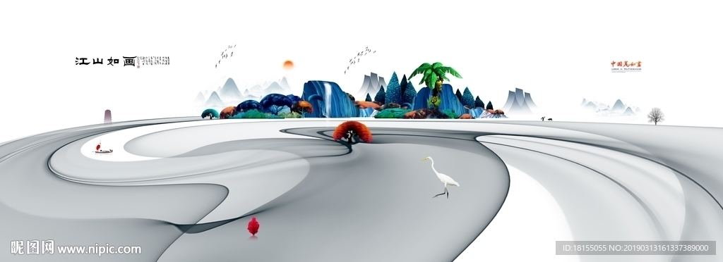 写意画 中式房地产