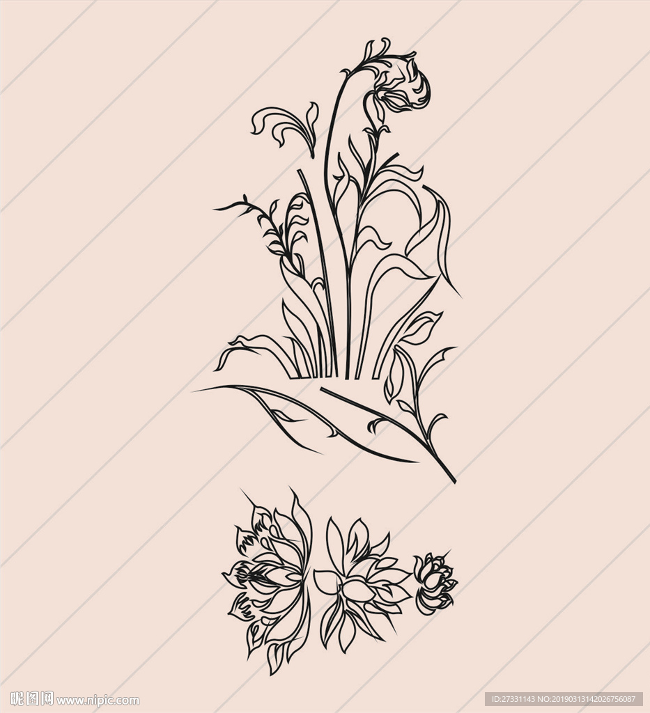 线稿 线描 简洁手绘 手绘画