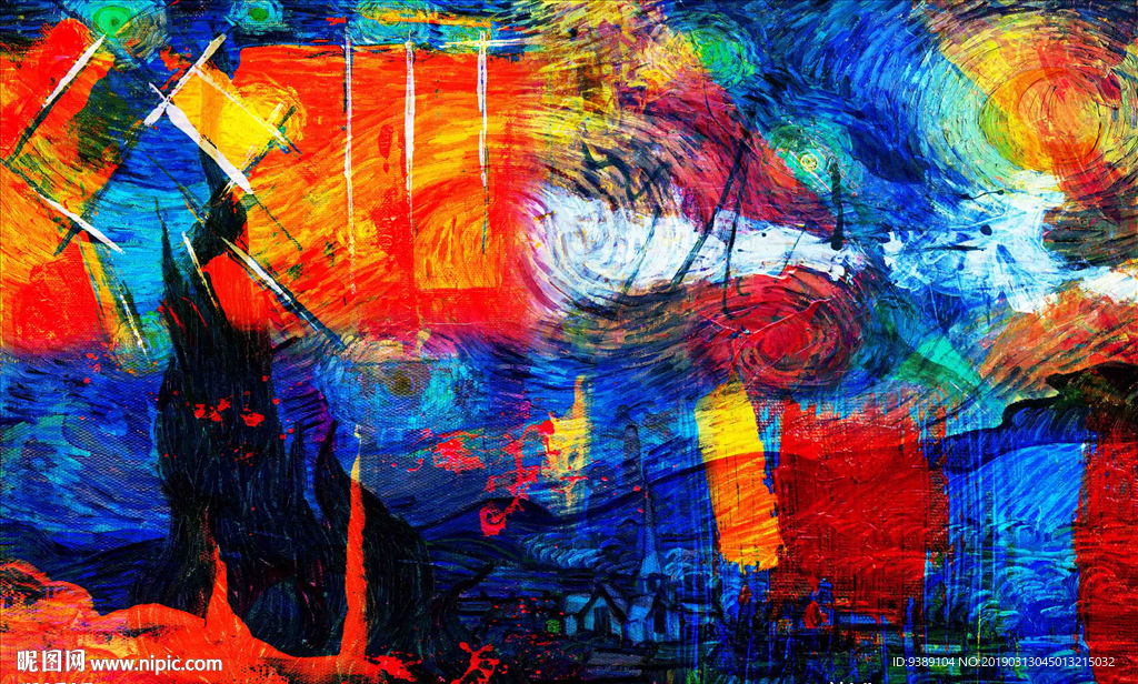 抽象油画