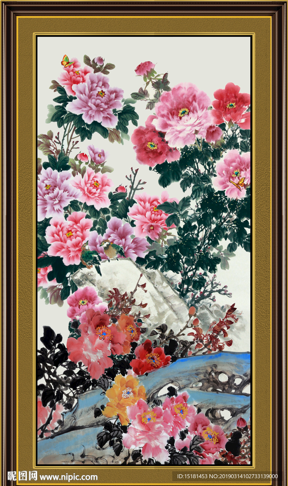 国画牡丹