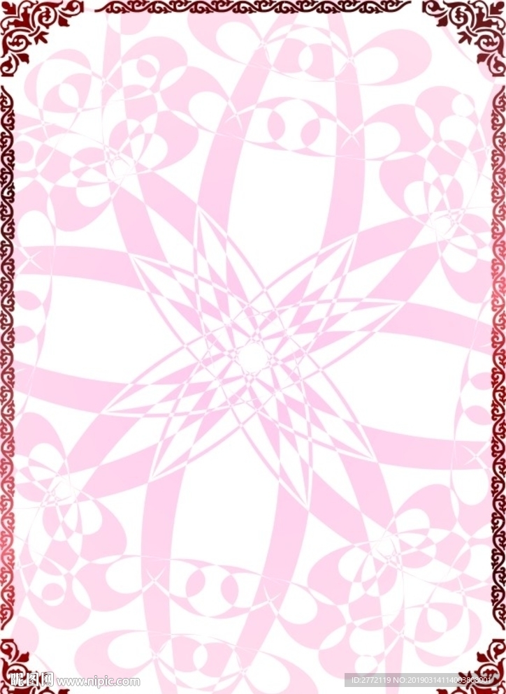 红海边 证书底纹