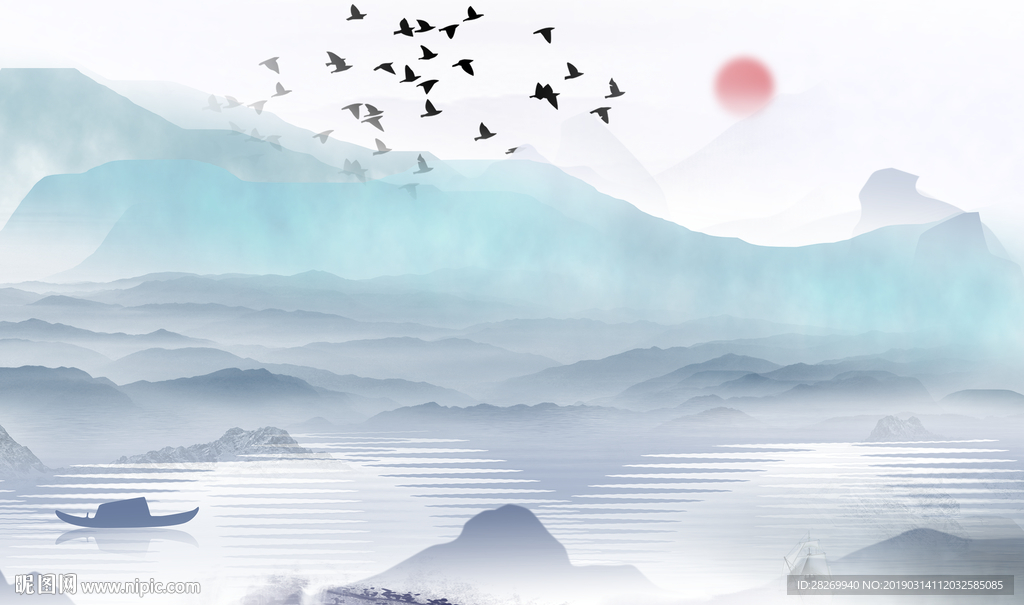 新中式山水