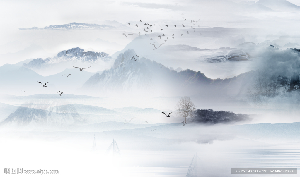 新中式山