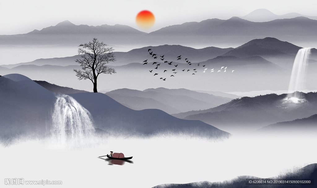 新中式山水