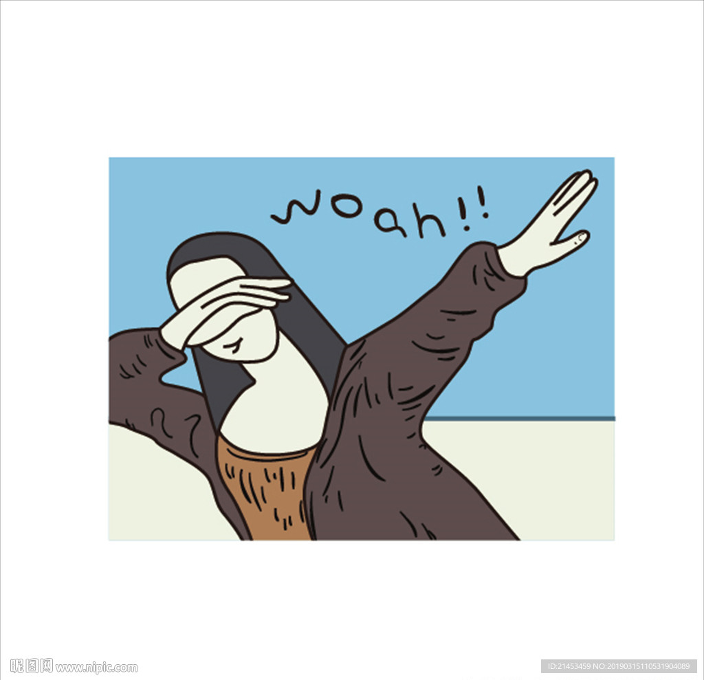 个性女孩矢量图