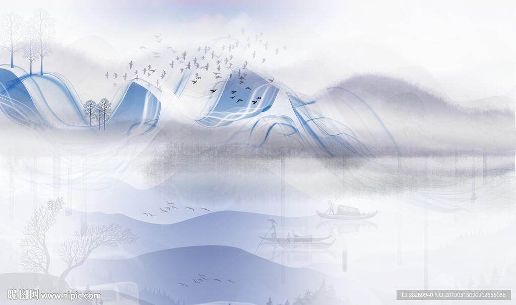新中式山水