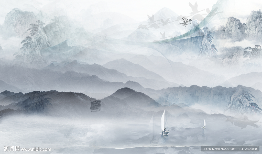 新中式山水