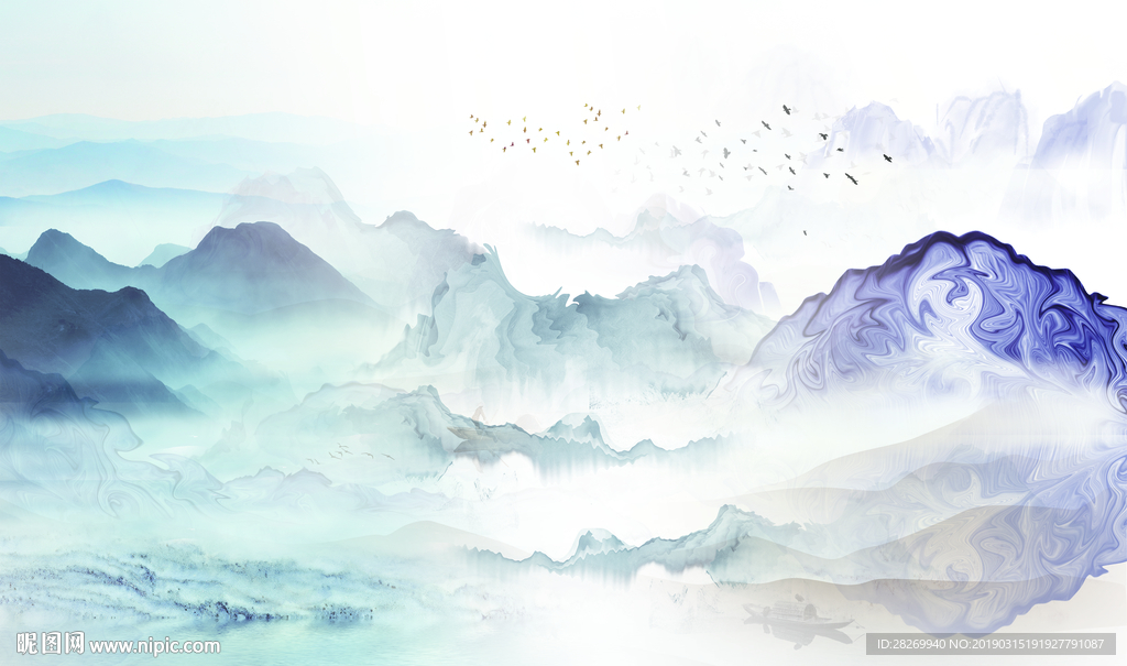 工笔山水画