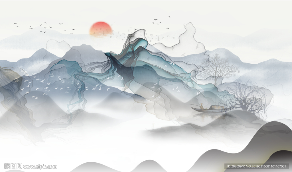 新中式山水