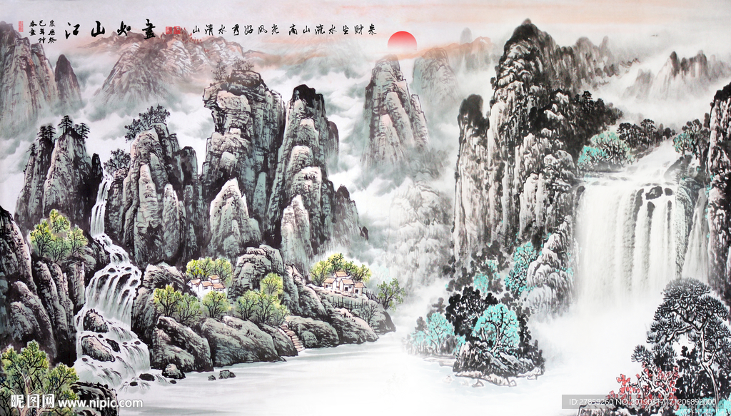 卧室山水画