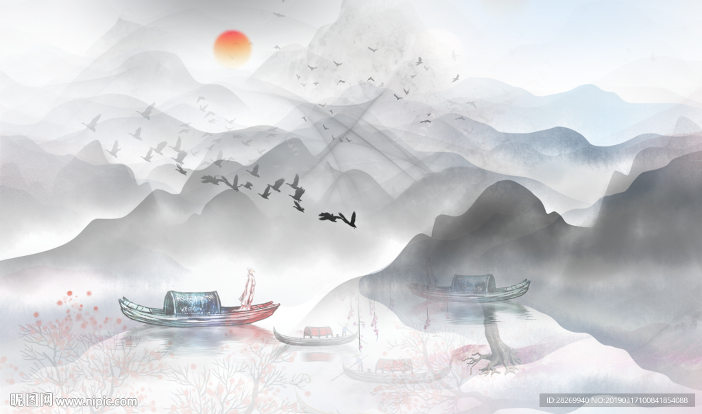 国画山水画