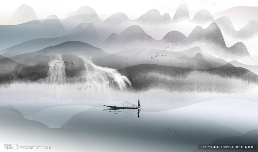意境山水画
