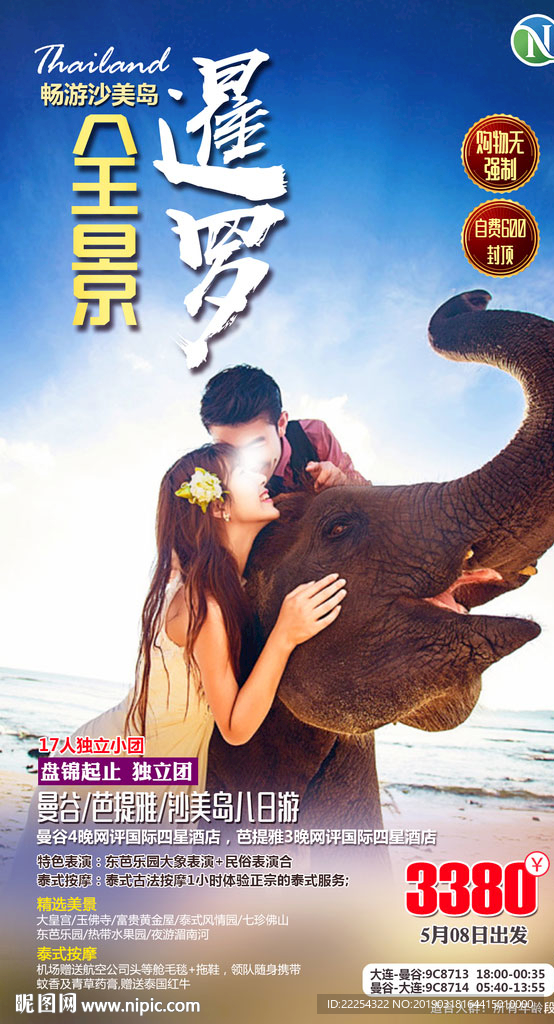 泰国旅游 泰国 大象
