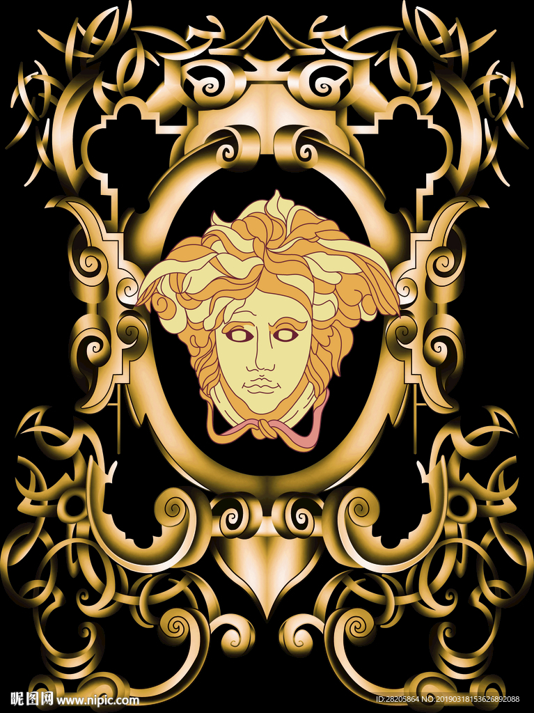 范思哲 时尚印花