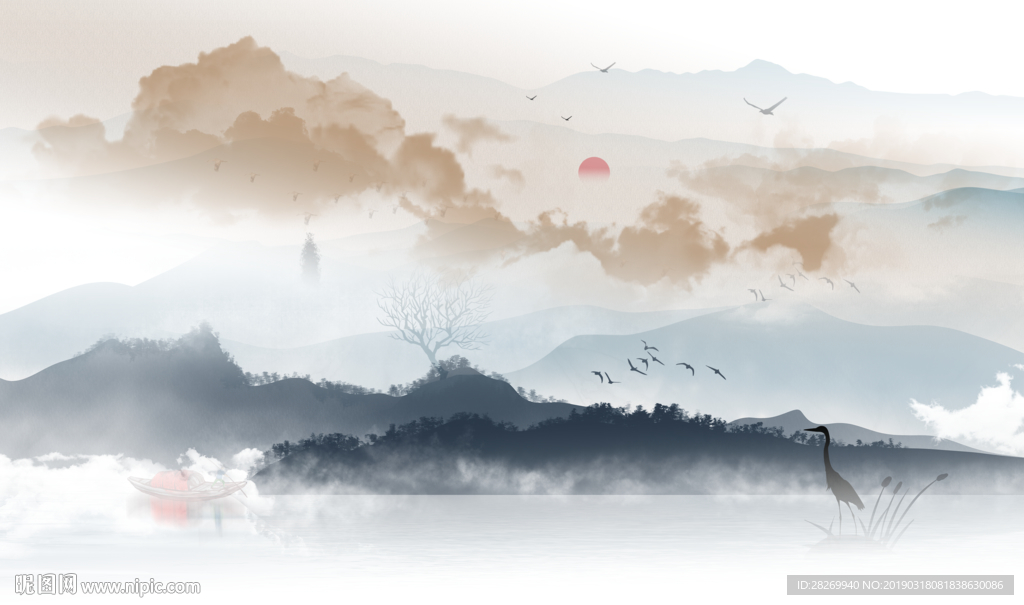 抽象山水