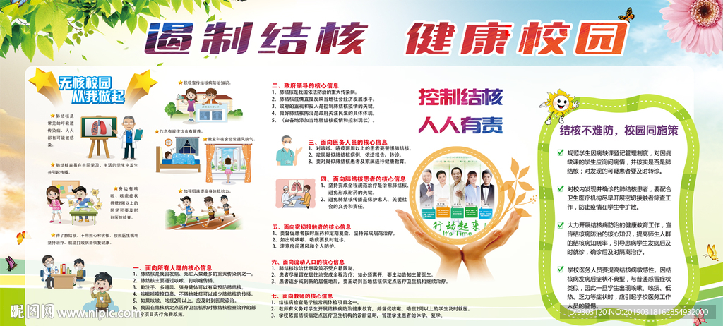 学校遏制结核健康教育宣传栏