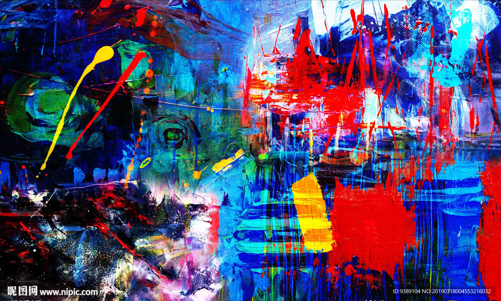 抽象油画