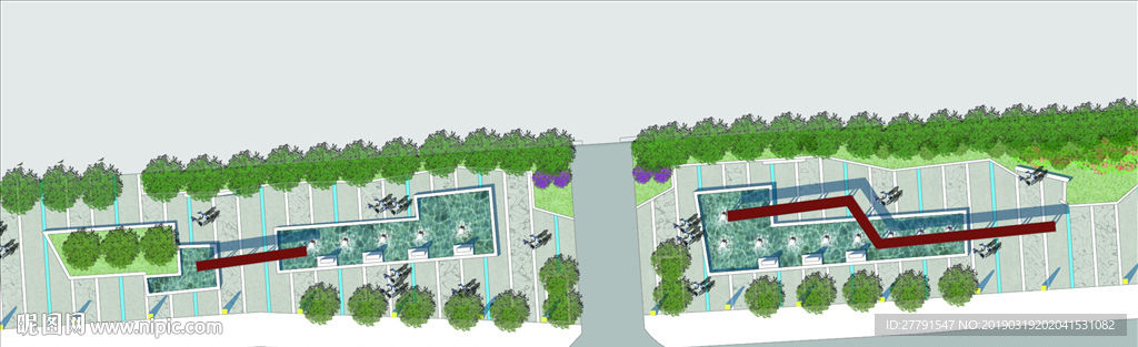 国外广场景观平面图