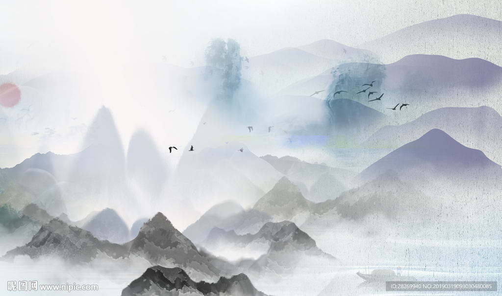 禅意山水画