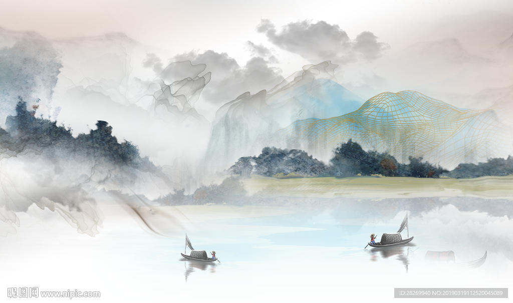 新中式水墨画