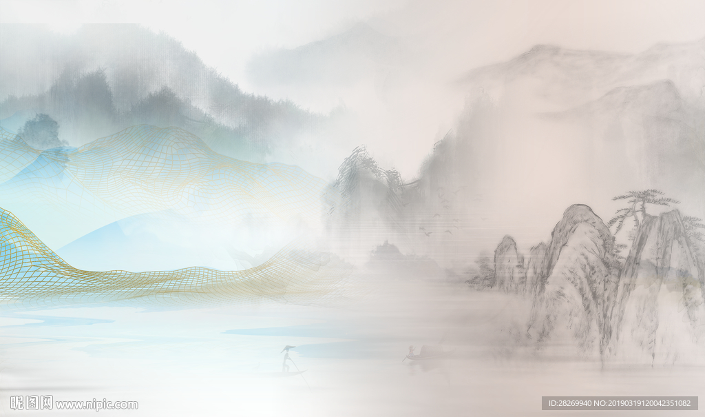 新中式山水