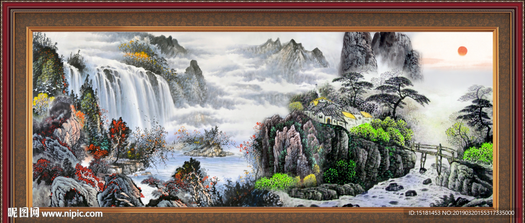 山水风景图