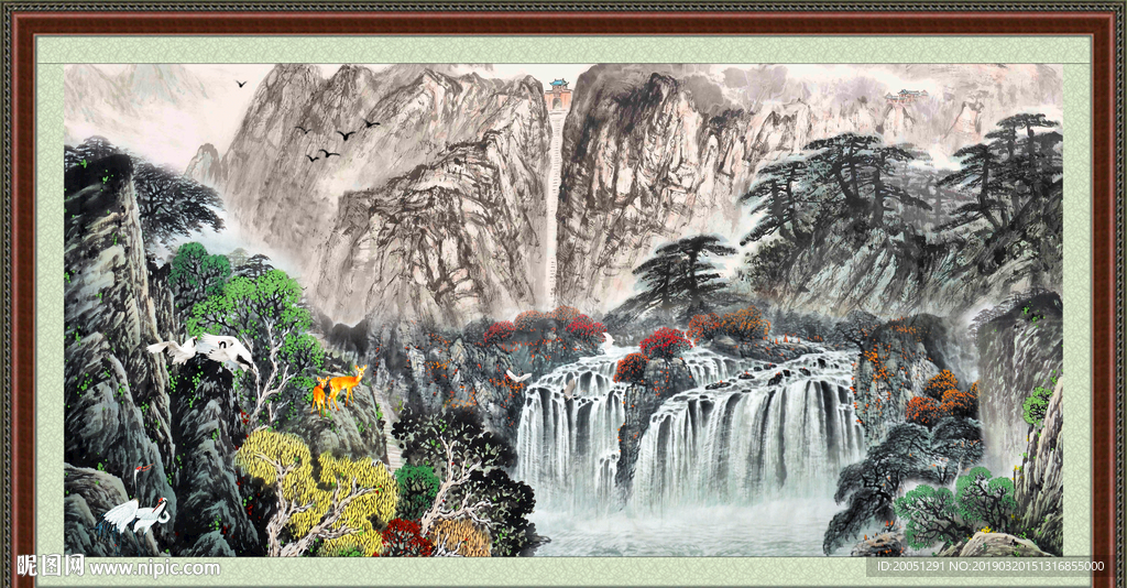 巨幅山水画
