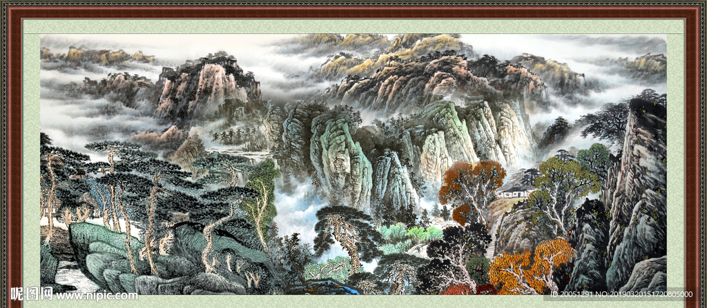 巨幅山水画