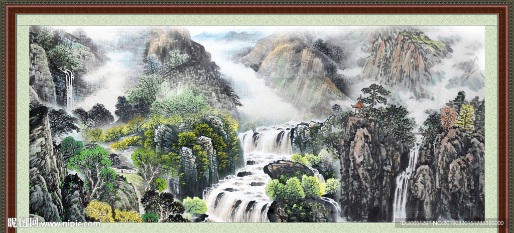巨幅山水画