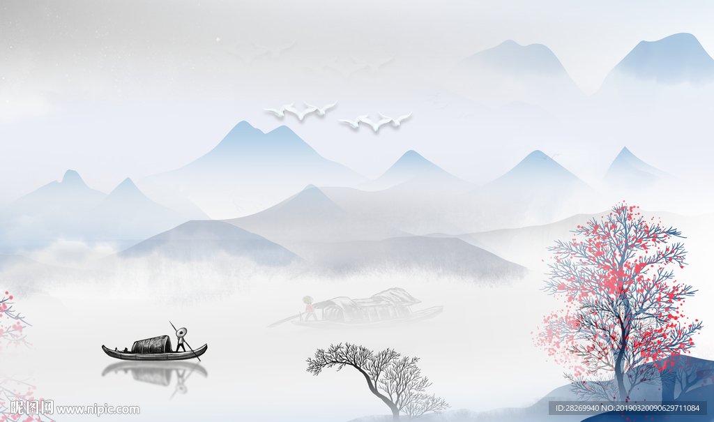 抽象山水
