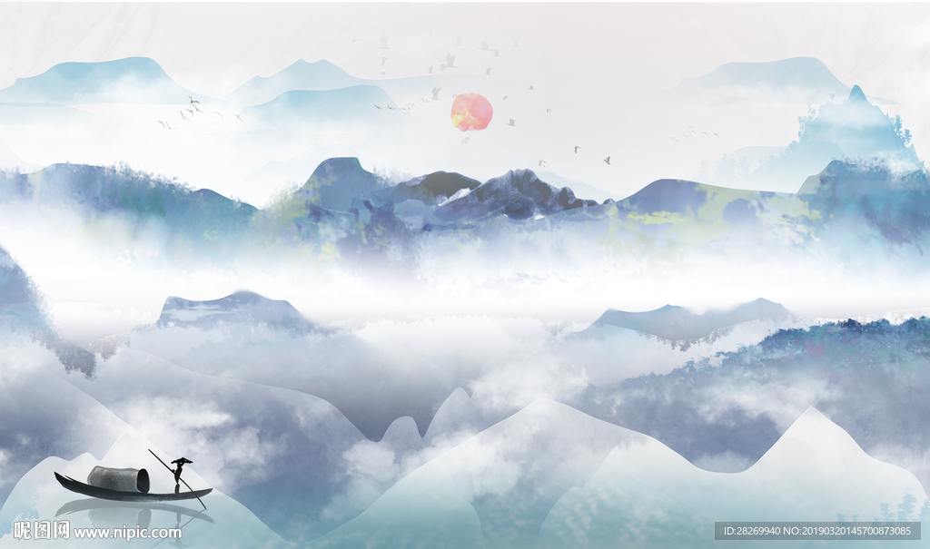 意境山水画