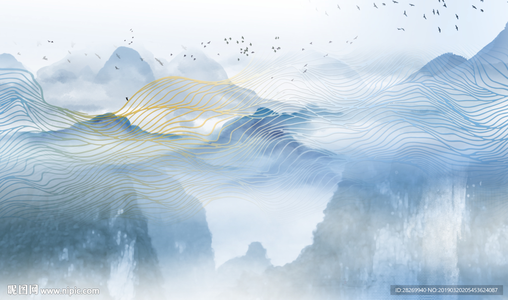 新中式山