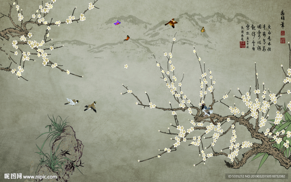 意境花鸟新中式